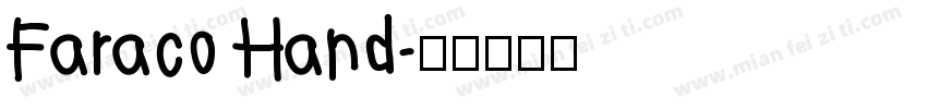 Faraco Hand字体转换